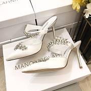 Manolo Blahnik White Heeled Sandals - 5