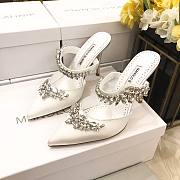 Manolo Blahnik White Heeled Sandals - 3