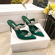 Manolo Blahnik Green Heeled Sandals - 1