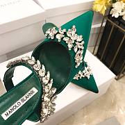 Manolo Blahnik Green Heeled Sandals - 5