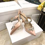 Manolo Blahnik Beige Heeled Sandals - 4