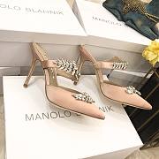 Manolo Blahnik Beige Heeled Sandals - 5