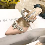 Manolo Blahnik Beige Heeled Sandals - 6