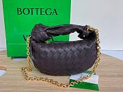 Bottega Veneta Mini Jodie Chain Hobo Brown Woven Bag - 1