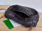 Bottega Veneta Mini Jodie Chain Hobo Brown Woven Bag - 5