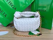 Bottega Veneta Mini Jodie Chain Hobo White Woven Bag - 4