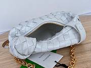 Bottega Veneta Mini Jodie Chain Hobo White Woven Bag - 5