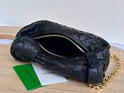 Bottega Veneta Mini Jodie Chain Hobo Black Woven Bag - 6