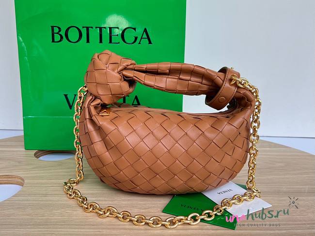 Bottega Veneta Mini Jodie Chain Hobo Woven Bag - 1