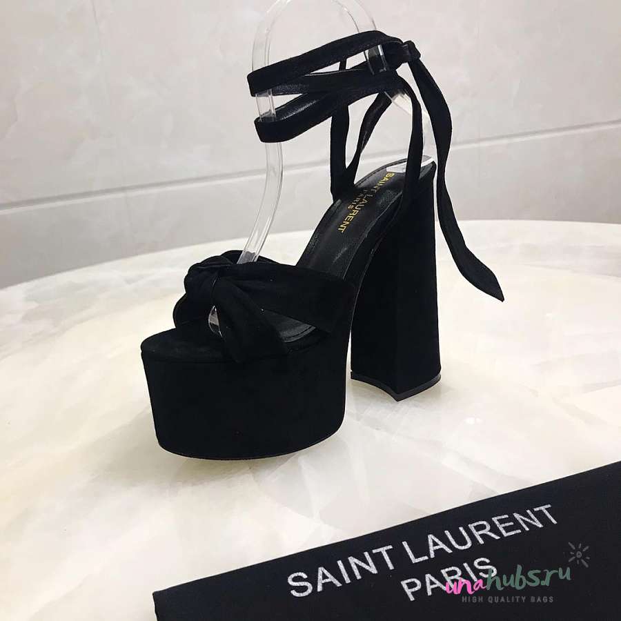 YSL Black Suede Paige Platform Heels Unahubs ru YSL Black Suede Paige Platform Heels Unahubs ru