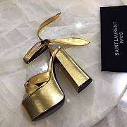 YSL Gold Paige Platform Heels - 3