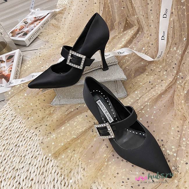 Manolo Blahnik Black Heels - 1