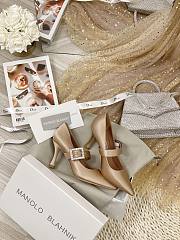 Manolo Blahnik Beige Heels - 5