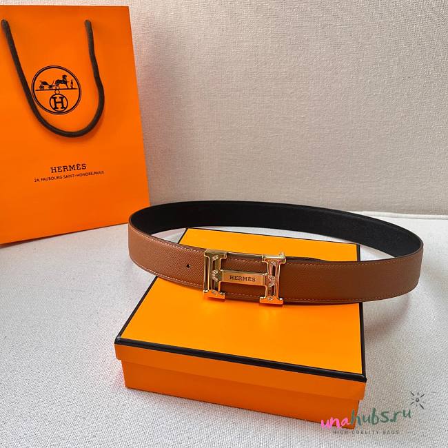 Hermes brown belt 3.8cm - 1