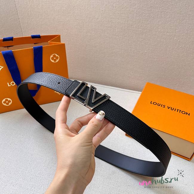 Louis Vuitton LV logo belt 3.5cm - 1