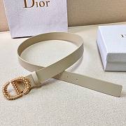 Dior white belt 3cm - 4