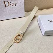 Dior white belt 3cm - 3