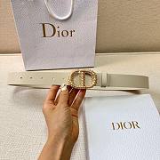 Dior white belt 3cm - 2