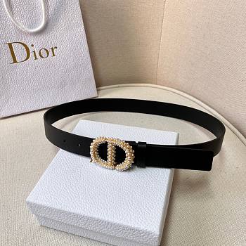 Dior black belt 3cm