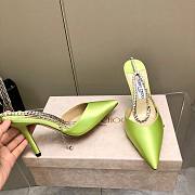 JIMMY CHOO Neon Saeda 100 Hotfix Heels - 2