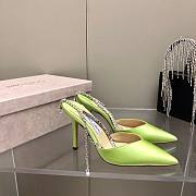 JIMMY CHOO Neon Saeda 100 Hotfix Heels - 5