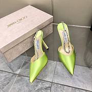 JIMMY CHOO Neon Saeda 100 Hotfix Heels - 4