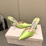 JIMMY CHOO Neon Saeda 100 Hotfix Heels - 6