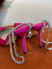 JIMMY CHOO Pink Saeda 100 Hotfix Heels - 2