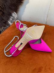 JIMMY CHOO Pink Saeda 100 Hotfix Heels - 5