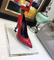 YSL Patent Red Heels 10cm - 3