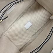 Gucci mini white leather double G bag - 5