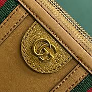 Gucci mini brown leather double G bag - 2