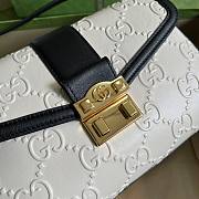 Gucci white medium GG shoulder bag - 4