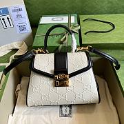 Gucci white medium GG handle bag - 1