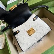 Gucci white medium GG handle bag - 6