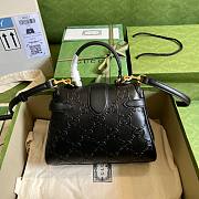 Gucci black medium GG handle bag - 4