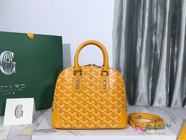 Goyard Sac Vendome Yellow Canvas PM Bag - 1