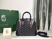 Goyard Sac Vendome Blue Canvas PM Bag - 3