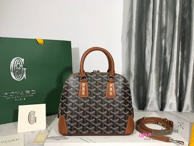 Goyard Sac Vendome Black Canvas PM Bag - 1