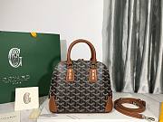 Goyard Sac Vendome Black Canvas PM Bag - 1