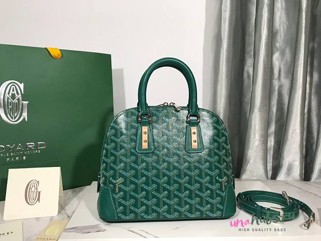 Goyard Sac Vendome Green Canvas PM Bag - 1