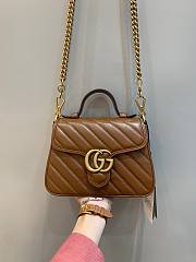 Gucci GG Marmont Small Beige Leather Bag 02 - 1