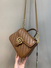 Gucci GG Marmont Small Beige Leather Bag 02 - 6