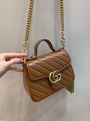 Gucci GG Marmont Small Beige Leather Bag 02 - 5