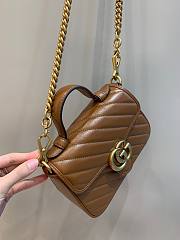 Gucci GG Marmont Small Beige Leather Bag 02 - 3