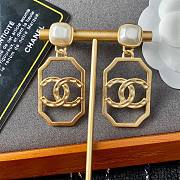 Chanel tag drop earings  - 3