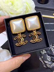 Chanel square pearl earings  - 1