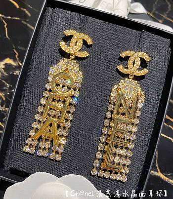 Chanel long drop earings 