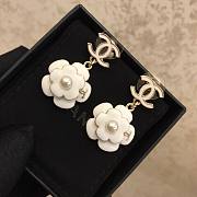 Chanel white flower earings  - 3