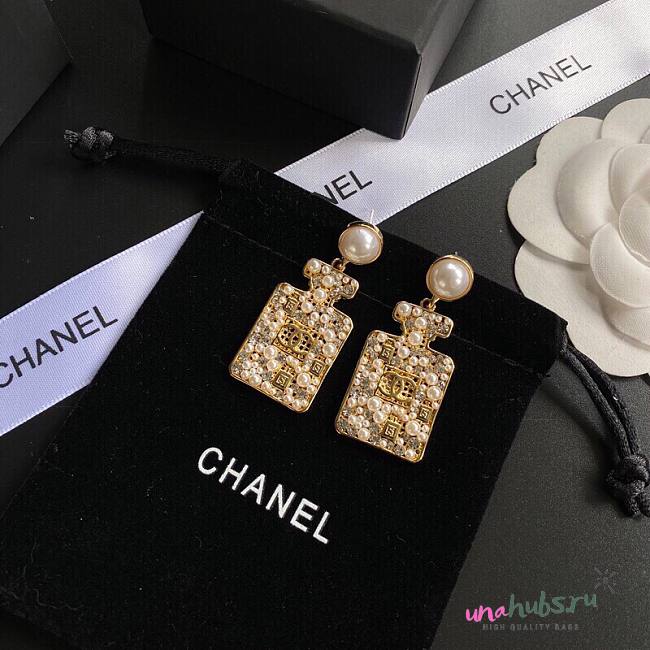 Chanel pearl tag drop earings  - 1